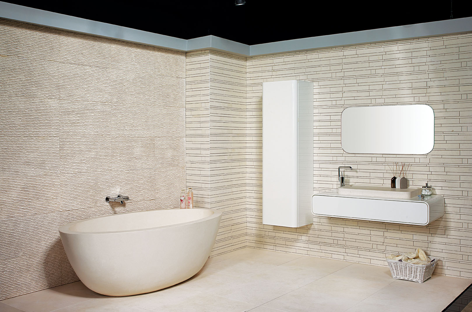 Limestone Badewanne massiv BTOS