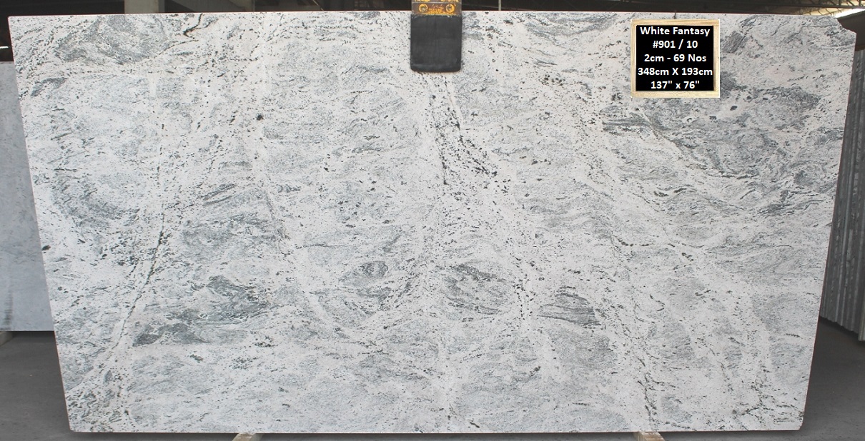 White Fantasy Granit Rohtafeln