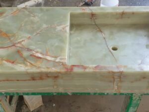 Waschtischbecken Onyx Green satiniert