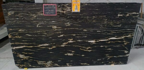 TITANIUM GOLD Granit Rohtafeln