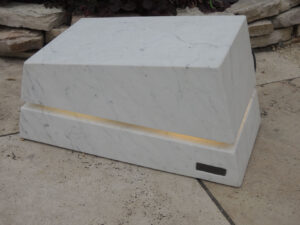 Lautsprecher Marmor massiv Carrara