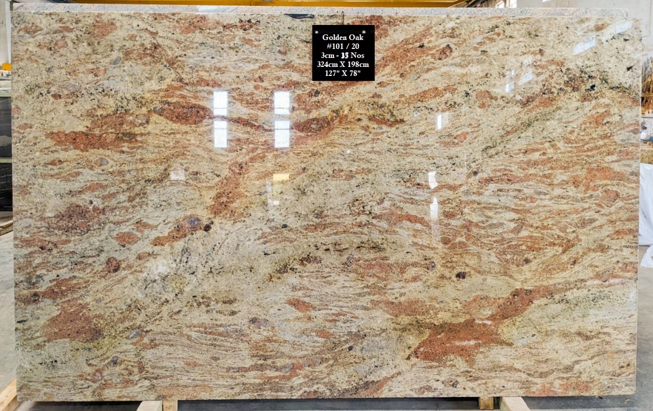 Golden Oak Granit Rohtafeln 1