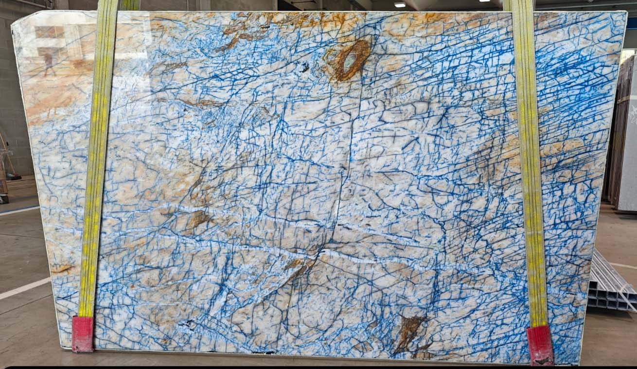 Blue Crystal Quarzit Rohtafel