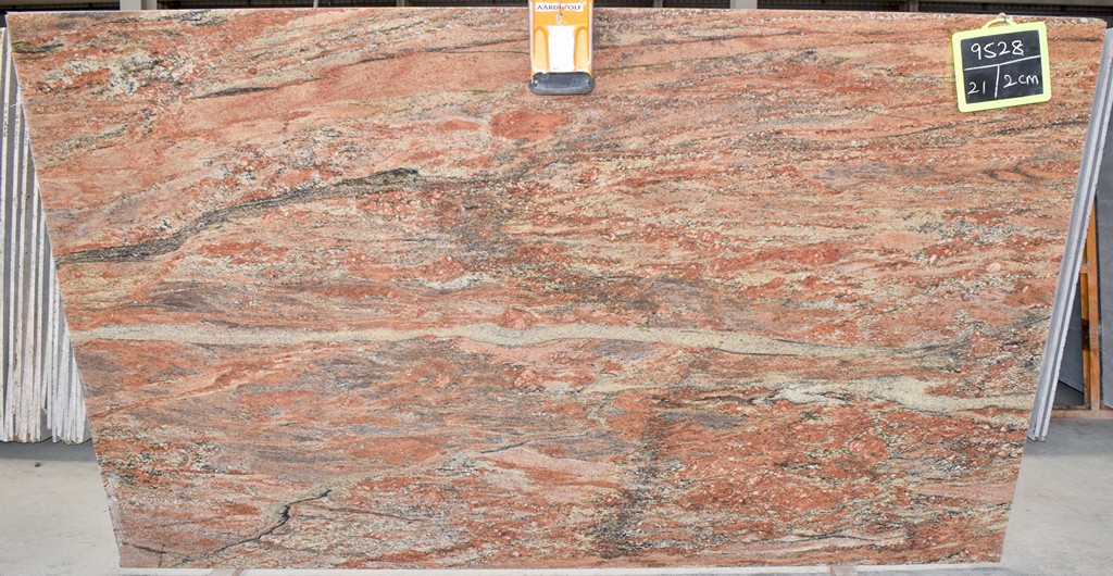 ROSE WOOD Granit Rohtafeln 1